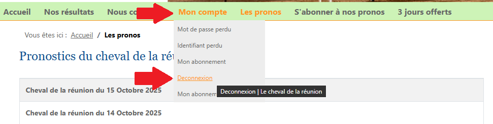 Deconnexion